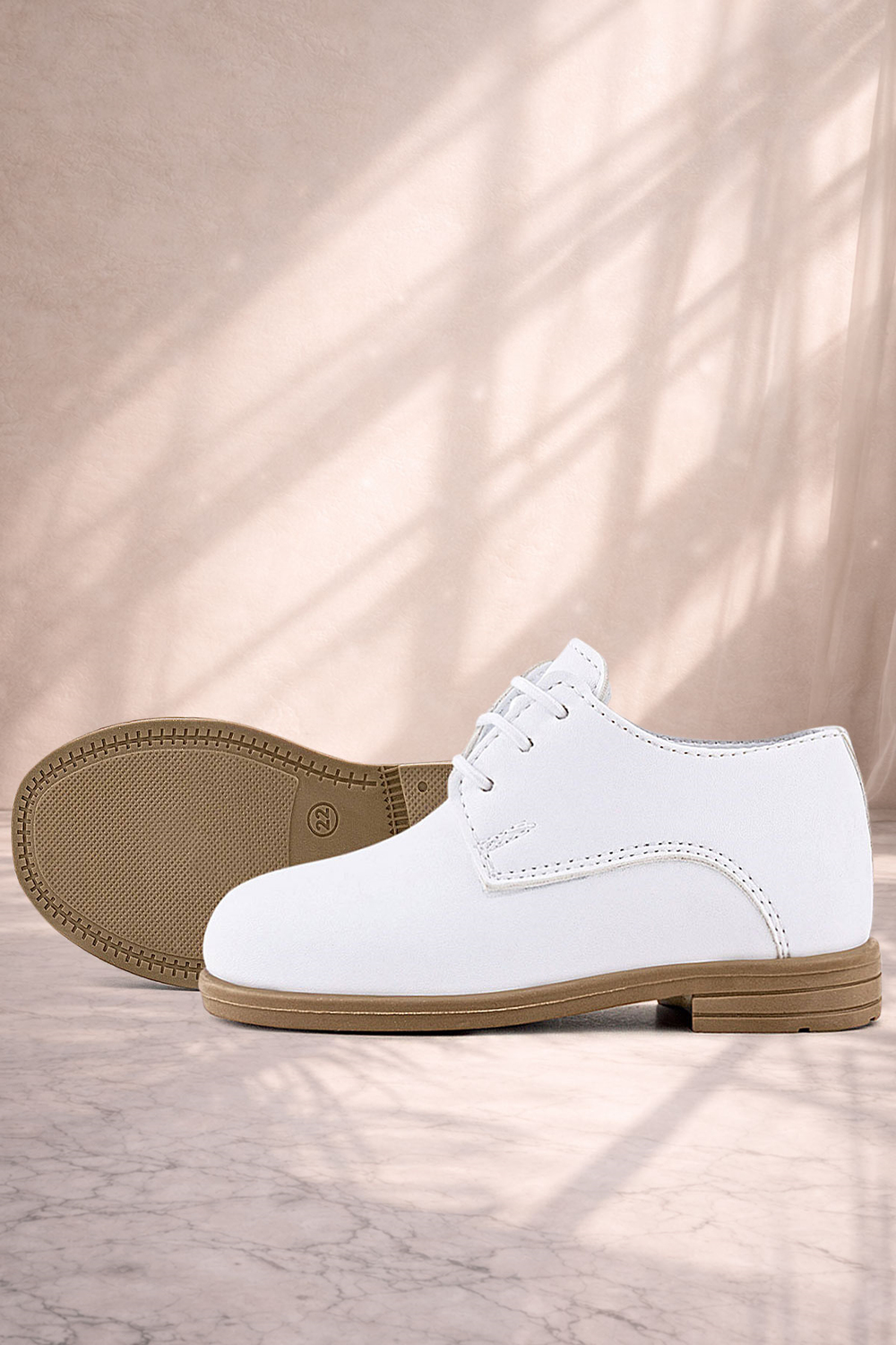 Rakerplus Beyaz Cilt Erkek Çocuk Klasik Ayakkabı