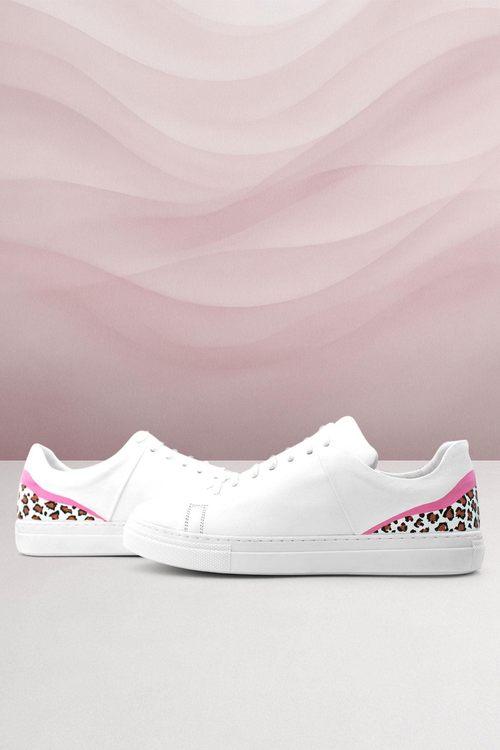 Rakerplus Tbons Özel Tasarım Beyaz Hakiki Deri Kadın Bağcıklı Sneaker Ayakkabı