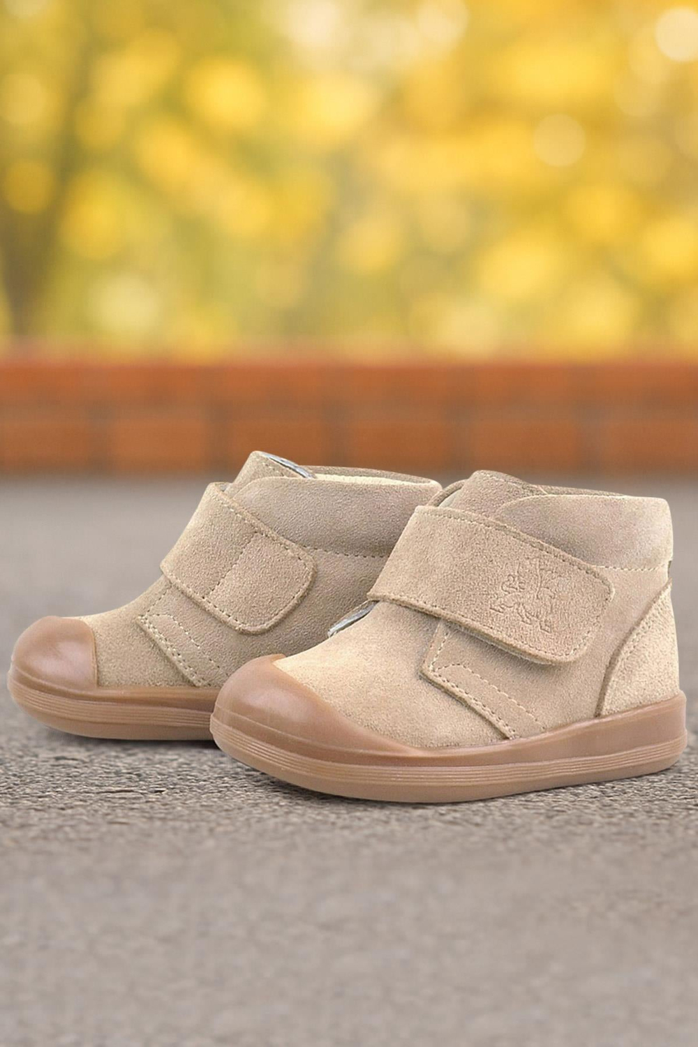 Rakerplus Yoohoo Hakiki Deri Vizon Cırtlı Unisex Bebek Bot