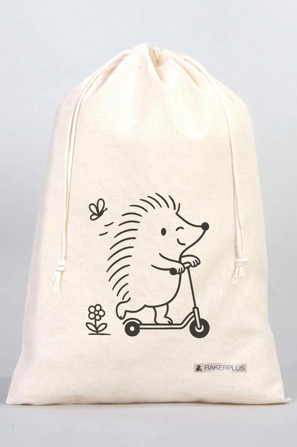 Rakerplus Tbons Özel Tasarım 30x40 cm Ham Bez Büzgülü Ayakkabı Torbası RC-0005-KRTB