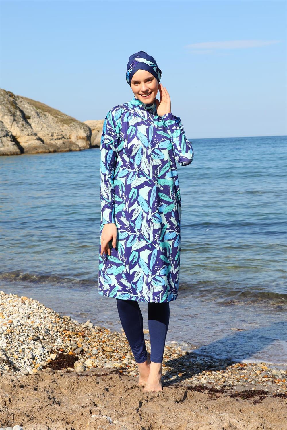 Oversize Tasarım Taytlı Kapalı Tesettür Mayo 3380