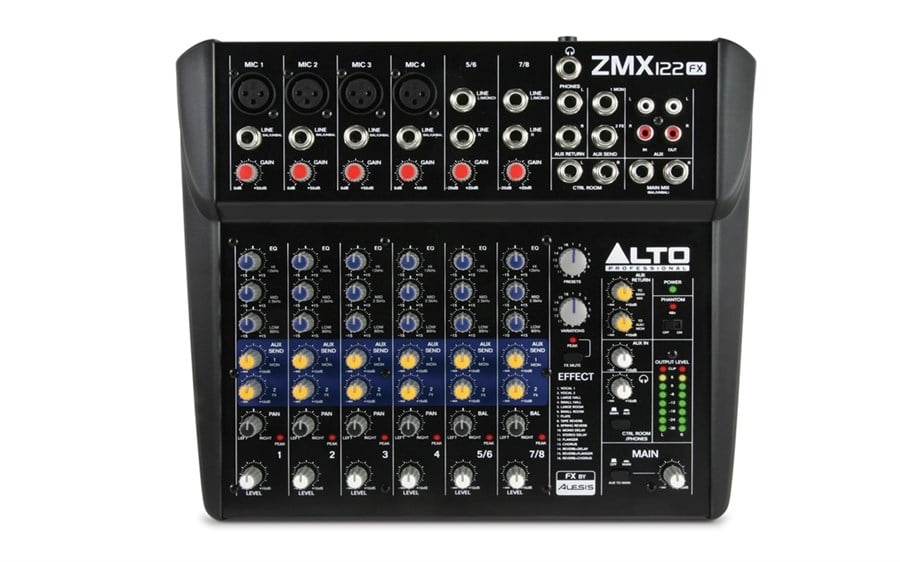 Alto Professional ZMX100FX 8 Kanal Deck Mikser