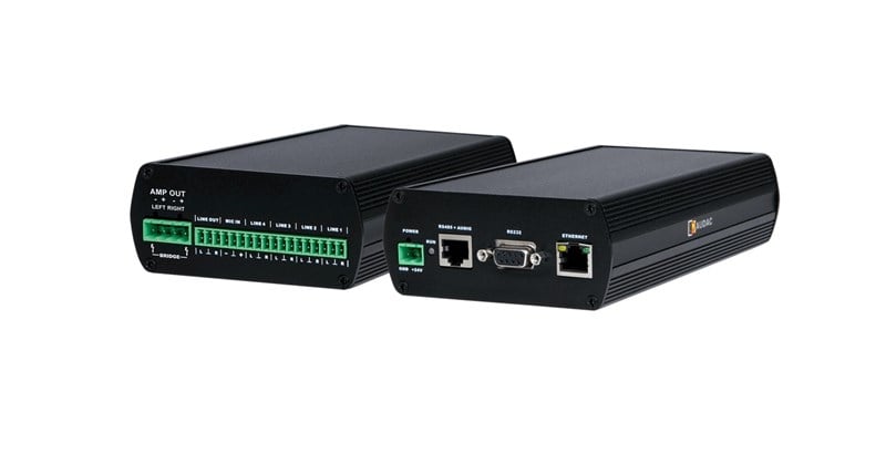 Audac AMP523 - Web Tabanlı Mini 2x15W 4 ohm Stereo Amplifikatör