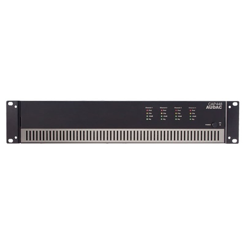 Audac CAP448 4x480W/100 Volt D-Class Güç Amplifikatörü