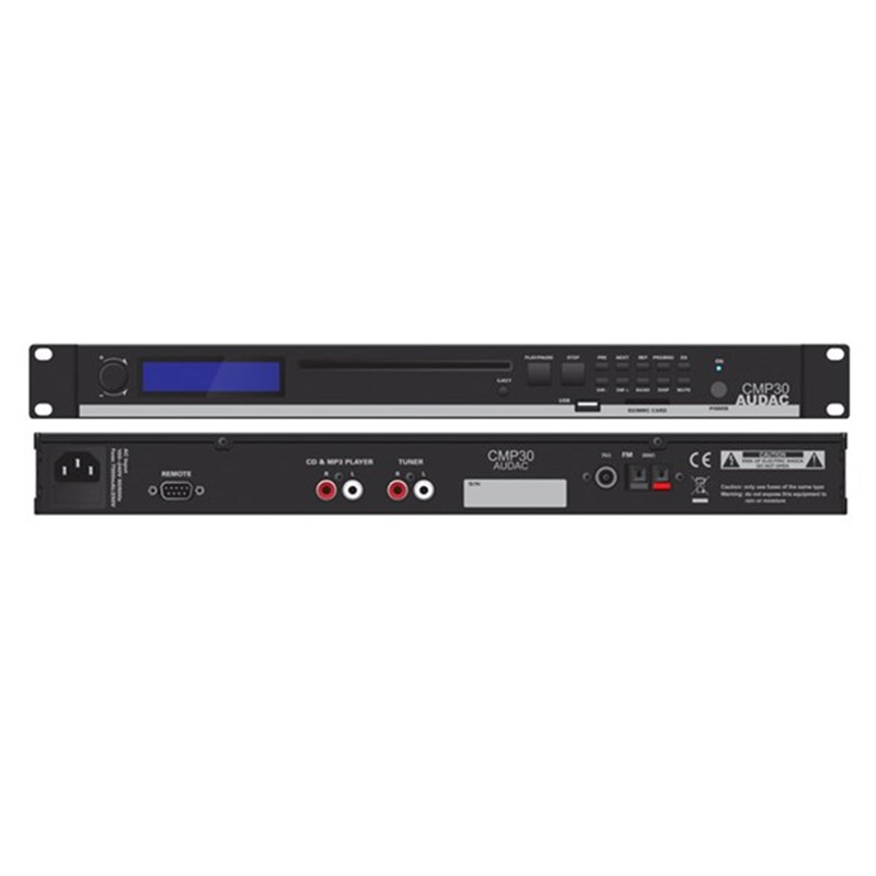 Audac CMP30 Dijital CD, USB, FM, SD, MMC Oynatıcı, RS232 Kontrol