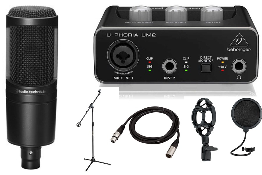Audio Technica AT2020 Stüdyo Kayıt Paketi