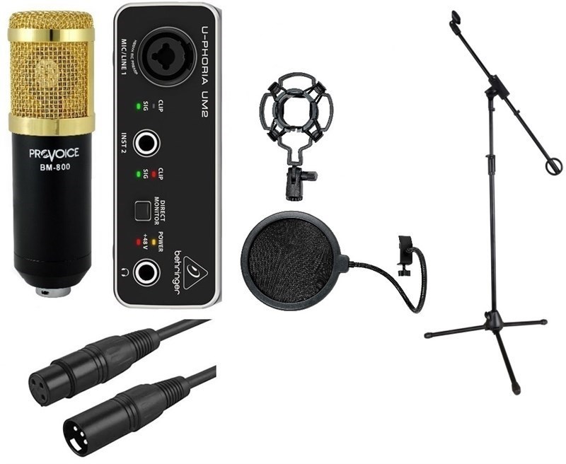 Behringer Bronz Ev Studyo Kayıt Paketi Siyah