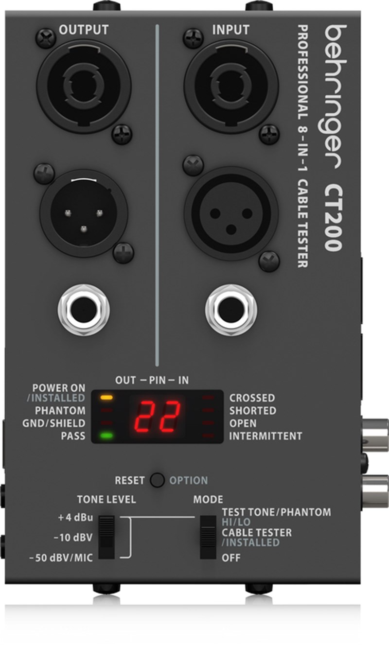 Behringer CT200 8'li Profesyonel Kablo Test Cihazı
