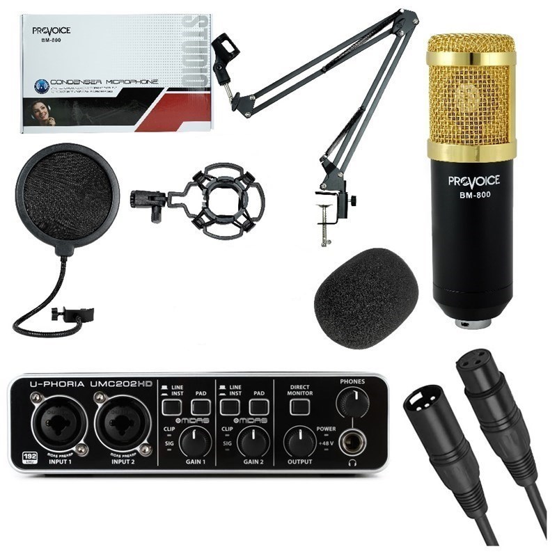 Behringer Platin Studyo Full Ses Kayıt Seti Siyah