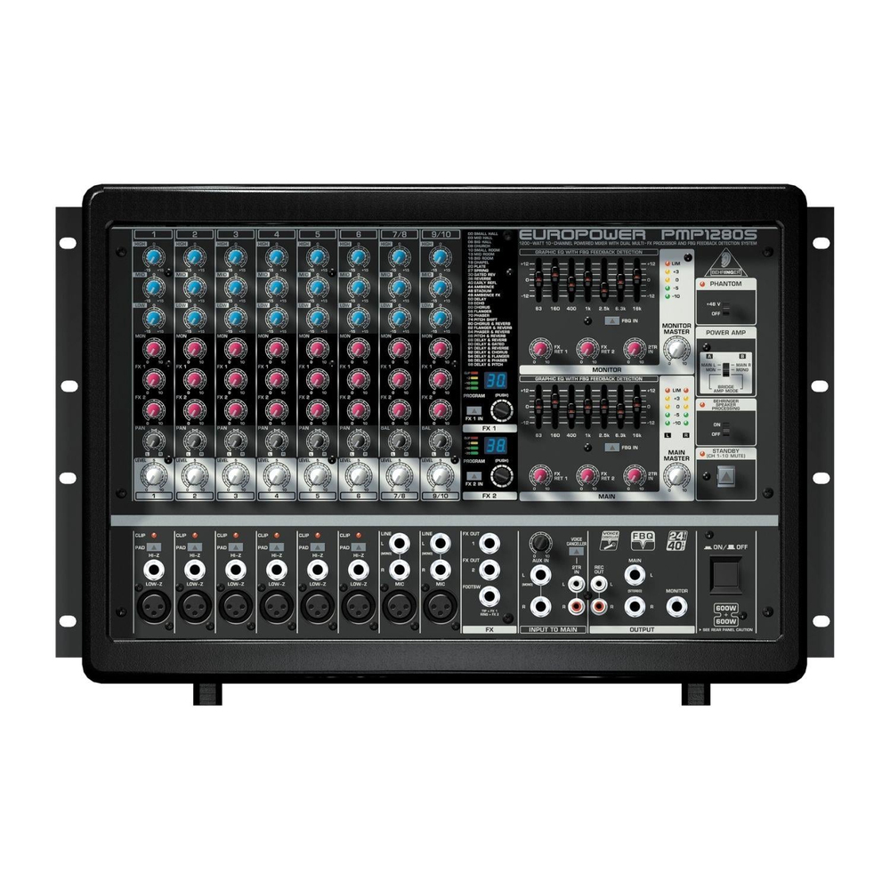 Behringer PMP-1280S 1200W 10 Kanal Power Mikser