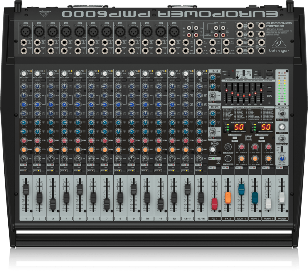 Behringer PMP6000 20 Kanal 1600W Power Mikser