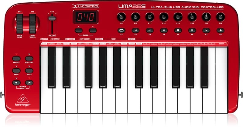 Behringer UMX250 25 Tuş Ses Kartlı USB Midi Klavye