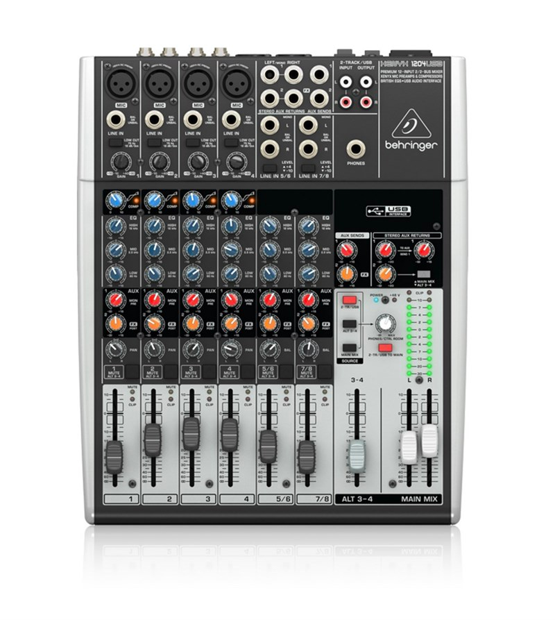 Behringer XENYX 1204USB 12 Kanal USB Kartlı Kayıt Mikseri