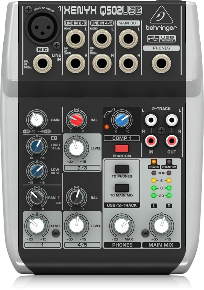 Behringer Xenyx Q502Usb 5 Kanallı Deck Mikser