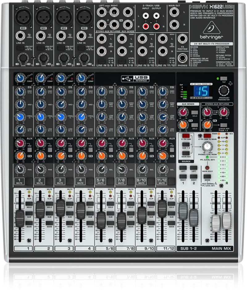 Behringer XENYX X1622USB 16 Kanal Efektli Kayıt Mikseri