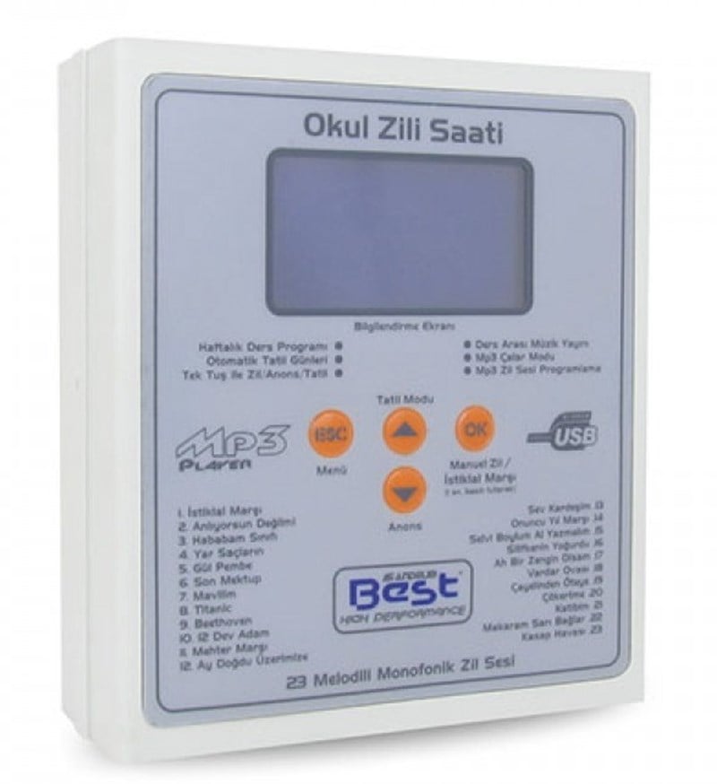 Best AOS-100U Usb'li Okul Zil Saati