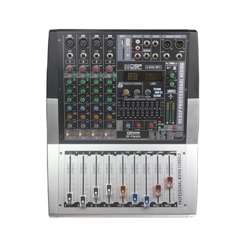 Bofman BF PM499 4 Kanal 2x150 Watt 99 DSP Power Mikser