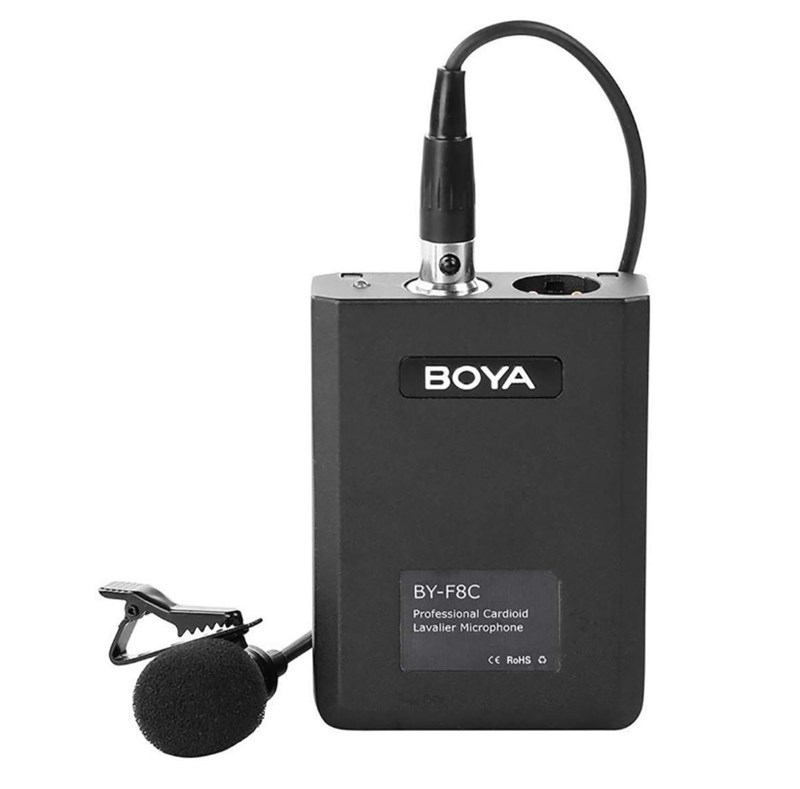 Boya BY-F8C Tek Yönlü Yüksek Kalite Vokal Yaka Mikrofonu