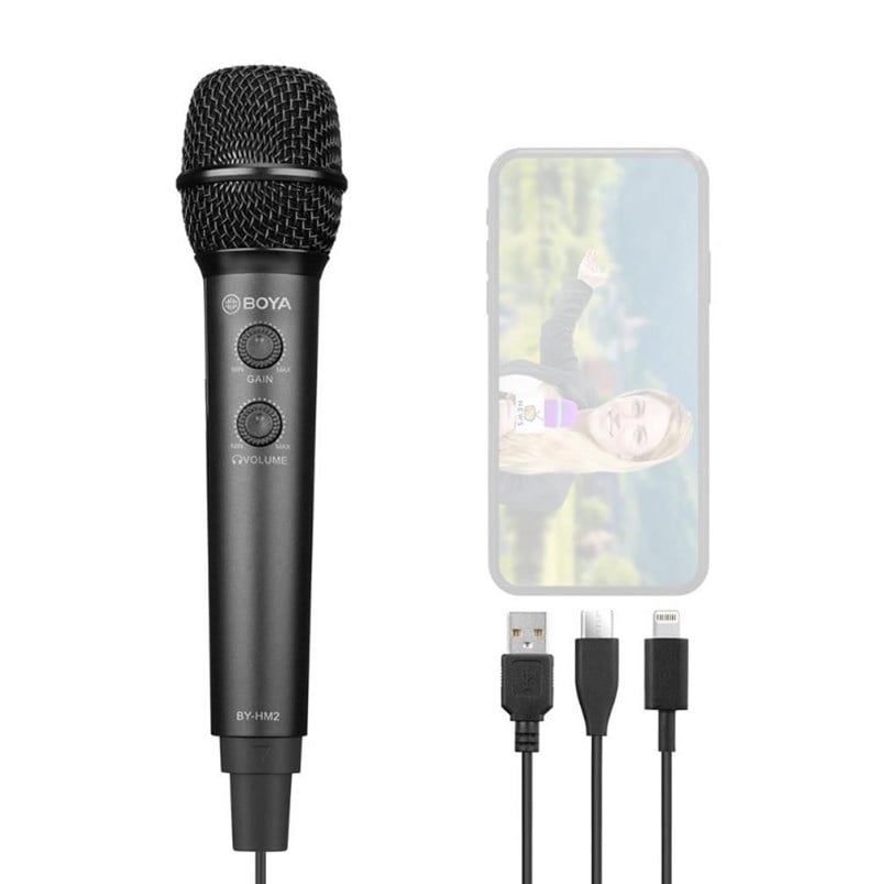 Boya BY-HM2 Telefon ve PC İçin Dijital El Mikrofonu