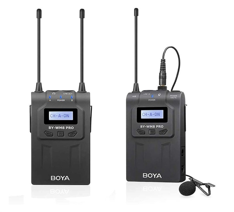 Boya BY-WM8 Pro Kit-1 Profesyonel Kablosuz Yaka  Mikrofonu