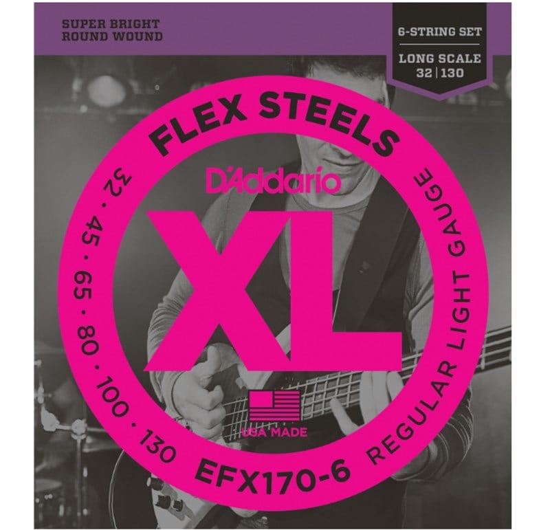 D'Addario EFX170-6 Bas Gitar Teli (32-130)