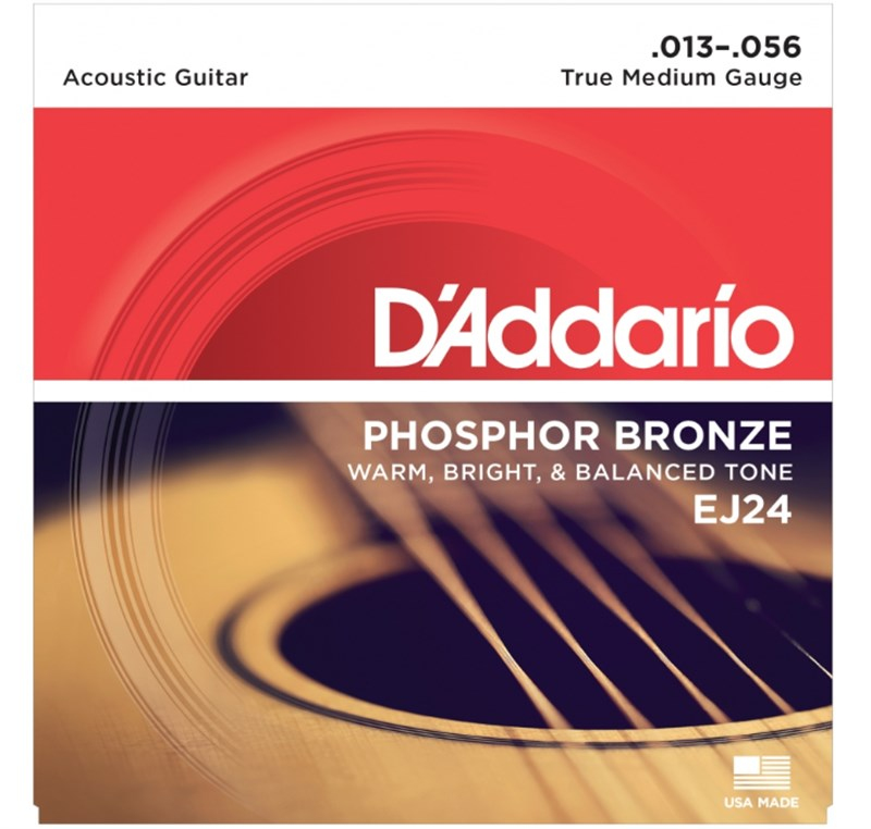 D'Addario EJ24 Akustik Gitar Teli Phosphor Bronze (13-56)
