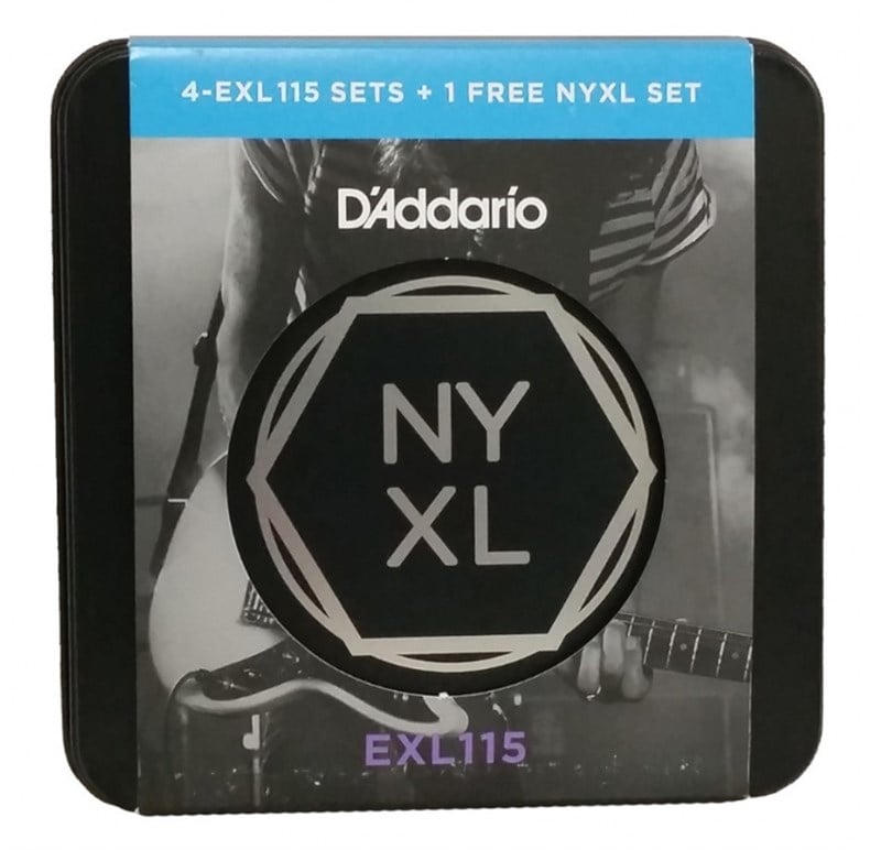 D'Addario EXL115-TIN Elektro Gitar Tel Takımı 5 Set (11-49)