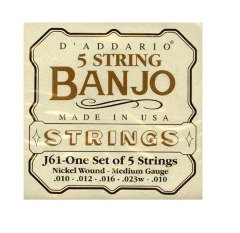 D'Addario J61 Banjo Teli Medium Gauge (10-23)
