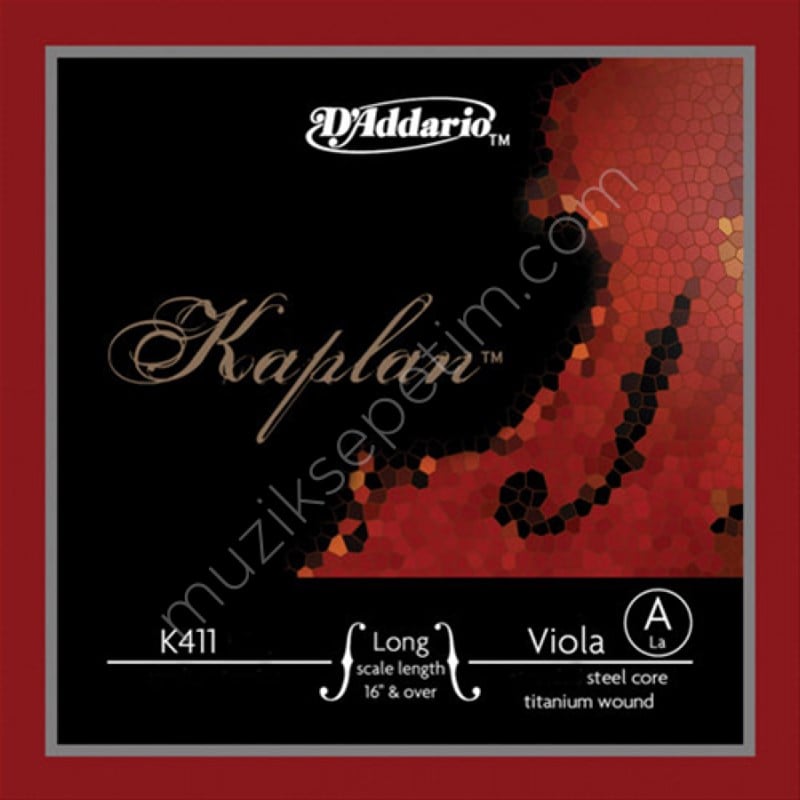 D'Addario K411LH Kaplan Tek Keman Teli (La)