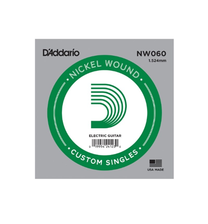 D'Addario Nickel Wound NW060 Elektro Gitar Teli Kalın Mi (5'li Paket)