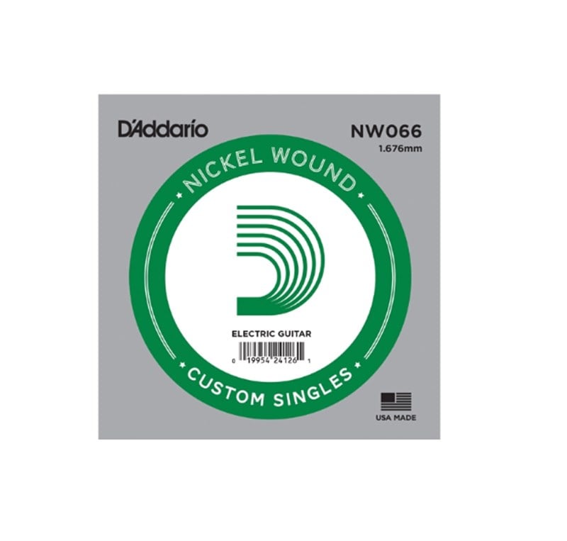 D'Addario Nickel Wound NW066 Elektro Gitar Teli 5'li Paket (Kalın Mi)