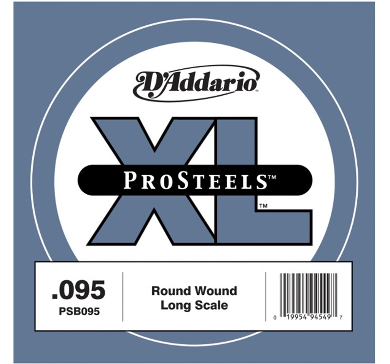 D'Addario PSB095 ProSteels Tek Bas Gitar Teli (Mi)