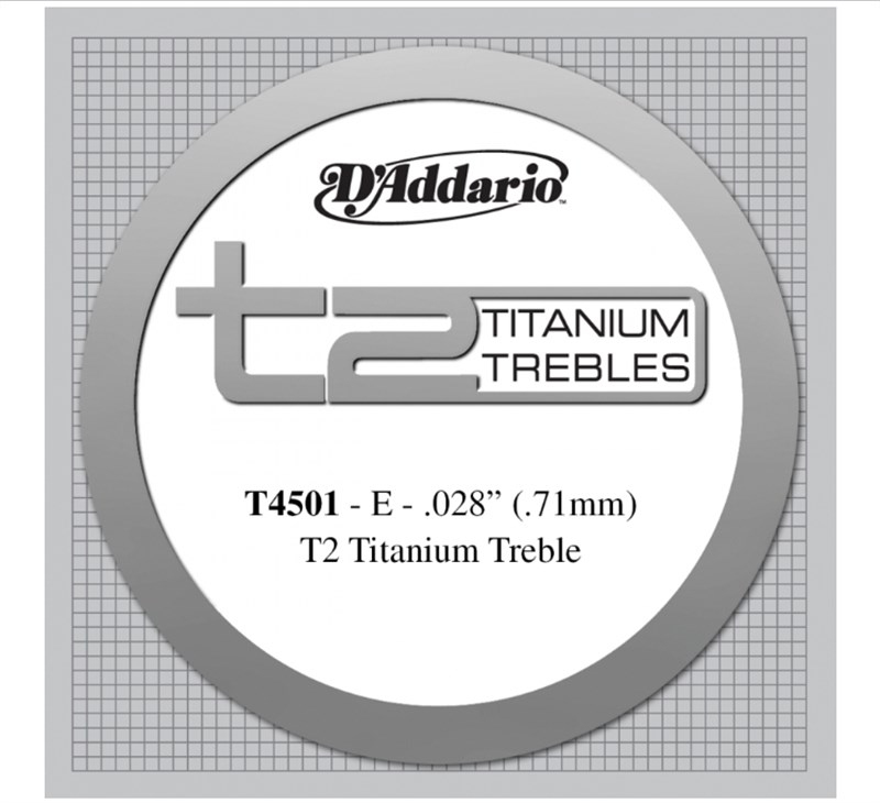 D'Addario T4501 Tek Klasik Gitar Teli Titanium (Mi)