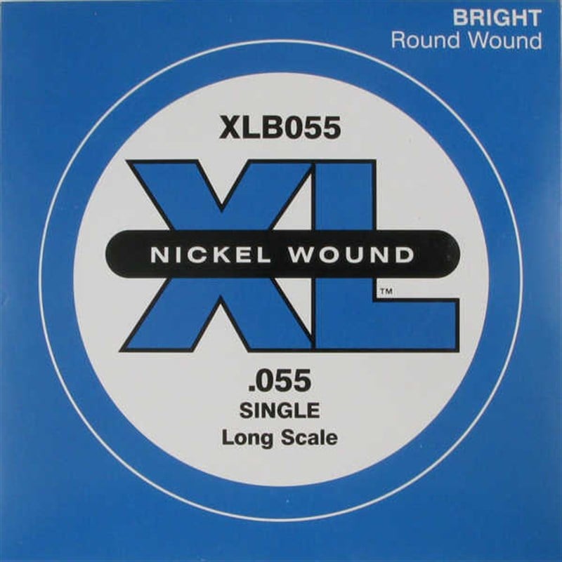 D'Addario XLB055 Tek Bas Gitar Teli (Re)