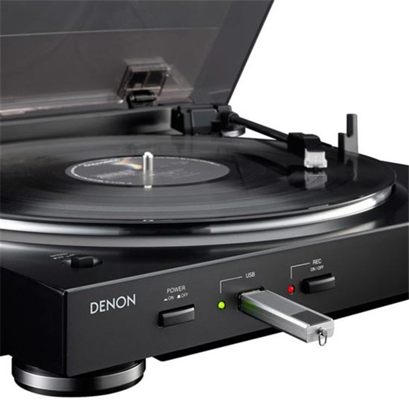 Denon DP 200 USB Siyah Tam Otomatik Pikap