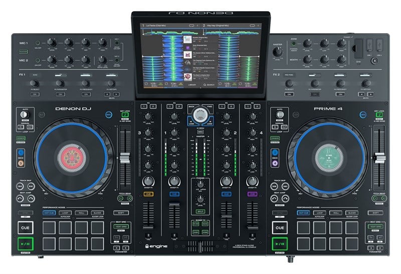 Denon Prime4 Profesyonel DJ Controller, Standalone Player, Engine Prime Sistemi