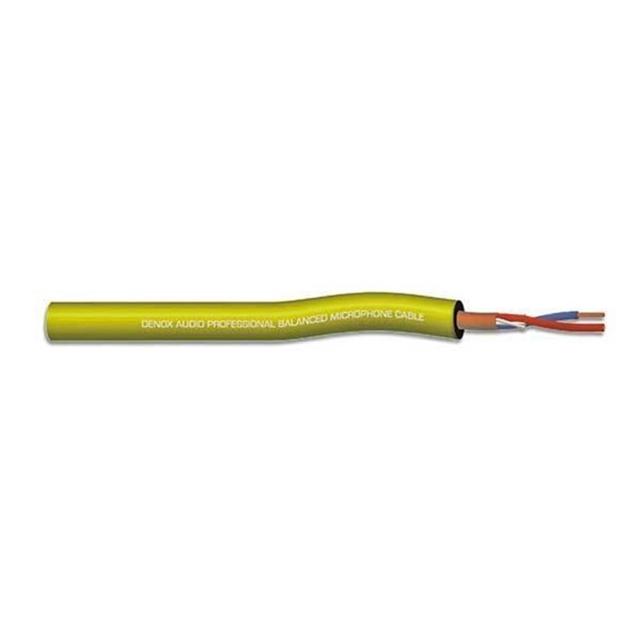 Denox DNX MIC 022 2x0,22 mm 1 Metre Sarı Mikrofon Kablosu