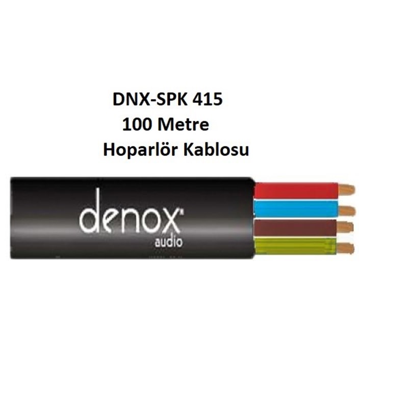Denox DNX-SPK 415 100 - 4x1,5 mm 100 Metre Siyah Hoparlör Kablosu