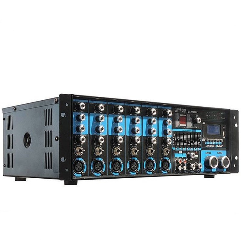 Denox DX-1162 FX - 400W 6-Giriş 100V 4-16 ohm Amfili Mikser
