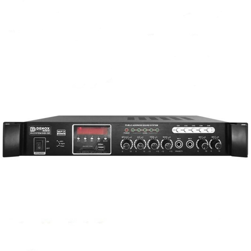 Denox DXB-100 - 100W 100V 4 ohm 5 Bölgeli Mikser Anfi