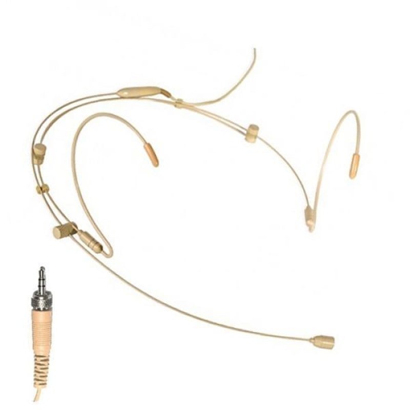 Denox HS-7 TA 3,5 inç Çivi Jack Konnektörlü Head Set Mikrofon - Ten Rengi