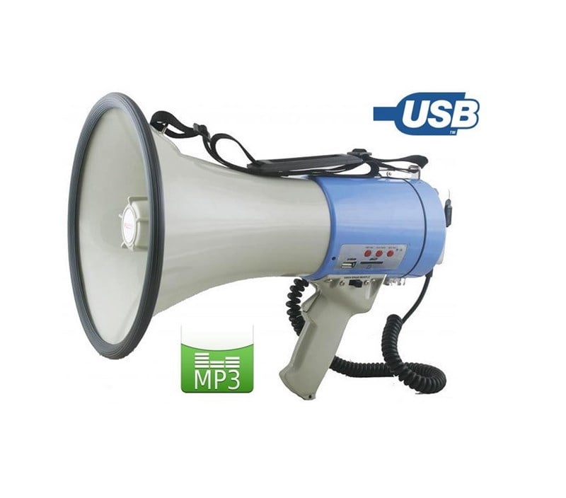 Denox LSM 250 25 Watt Sirenli USB/SD Mp3 Player Megafon