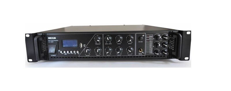 Dexun D-450 450W 100V 4-16 Ohm 6 Bölge Power Amfi