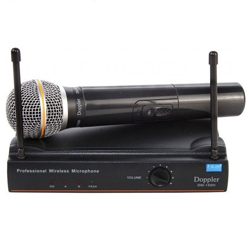 Doppler DM-150H UHF Band Çift Anten El Tipi Telsiz Mikrofon