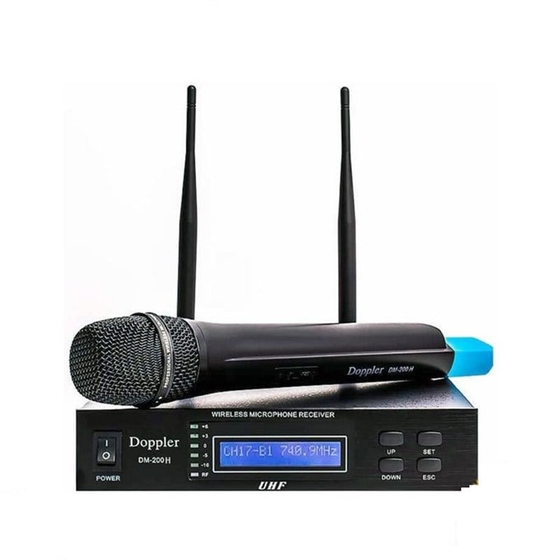 Doppler DM-200H UHF Band El Tipi Telsiz Mikrofon Seti