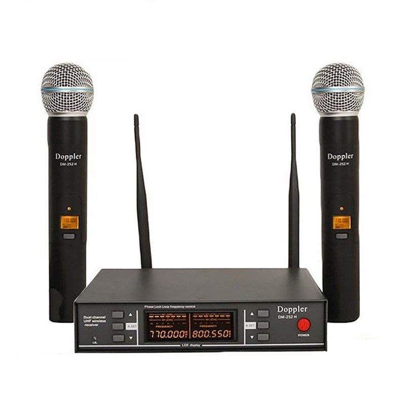 Doppler DM-252H UHF Band Çift El Mikrofon Seti