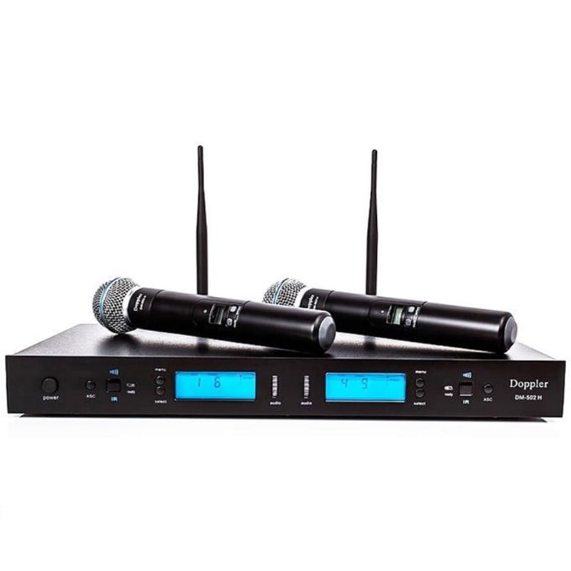 Doppler DM-502H UHF Band Çift El Telsiz Mikrofon Seti
