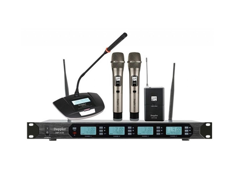 Doppler DMT-4100 SET Değiştirilebilir Dörtlü Kablosuz Mikrofon Seti