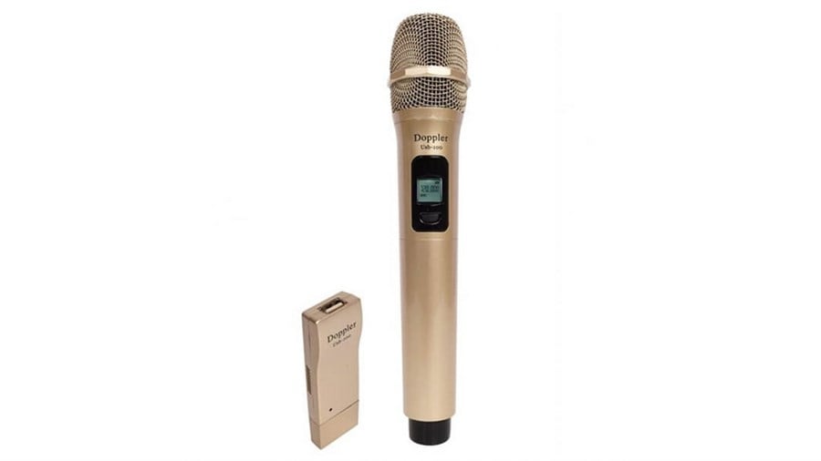 Doppler USB-100 UHF Band USB Giriş ile Çalışan Telsiz Mikrofon