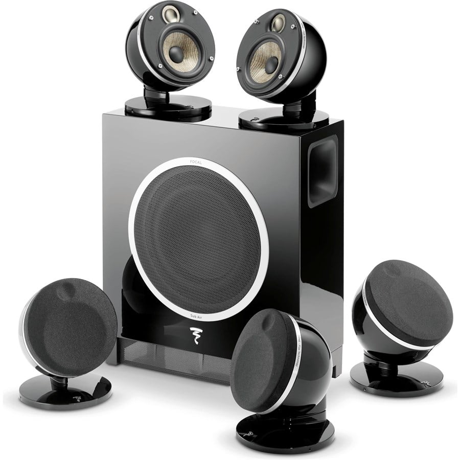 Focal Pack Dome 5.1 Flax & Sub Air Ev Sinema Kablosuz Subwoofer (Black)